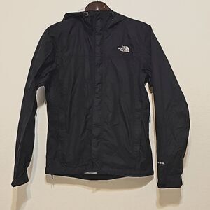 The North Face Womens Jacket Hyvent Windbreaker Hooded Full Zip Black Small CI